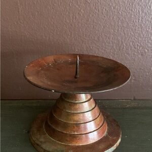 Vintage Copper Candle Holder